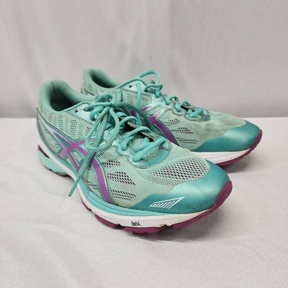 Asics GT-1000 5 Running Shoes Women's Size 9.5 Mint Orchid Cockatoo T6A8N - Picture 1 of 10